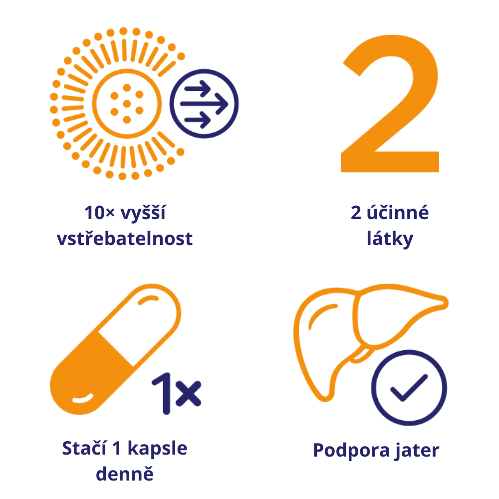 10× vyšší vstřebatelnost